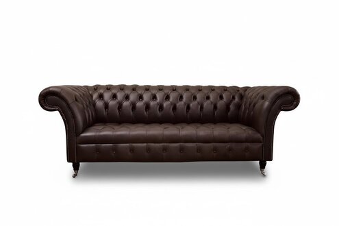 Polster Sofa Design Klassische Sofas 3 Sitzer Chesterfield 100% Leder Sofort