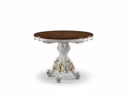 Barock Runder Esstisch Klassischer Tisch Runde Rund Tische Holz Möbel Sofort