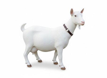 Design Ziege stehend, Kopf rechs Figur Statue Skulptur Figuren Skulpturen Sofort