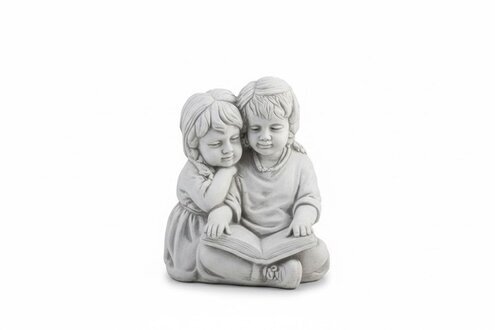 Junge & Mädchen Lesen Garten Dekoration Kinder Figur Figuren Statue Sofort