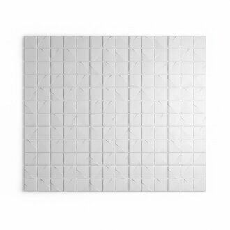 Wandplatte Panel Welle Styropor Weiß 50x50 cm 5,00qm 3D Paneele Sofort