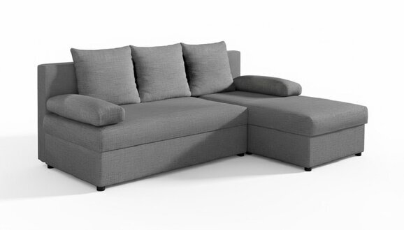 Design Sofa L-Form Couch Polster Schlafsofa Textil Bettfunktion Couchen Sofort