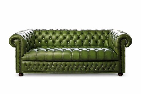 Chesterfield Design Polster Couch Sofa Garnitur Luxus Vintage Lader Sofas Sofort