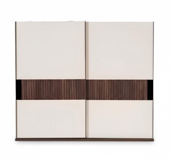 Luxus Kleiderschrank mit Schwebetüren Holz Beige Sofort