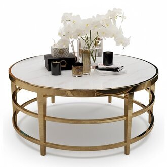 Luxus Wohnzimmer Couchtisch Edelstahl Hochglanz Tische Design Möbel Sofort