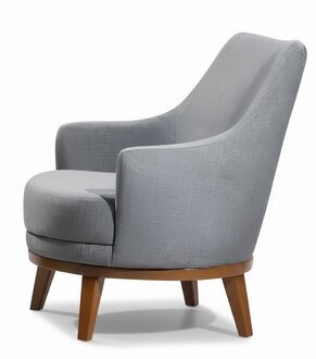 Sessel 1-Sitzer Wohnzimmer Sessel Einzelsitzer Holz Textilien Stoff Sofort