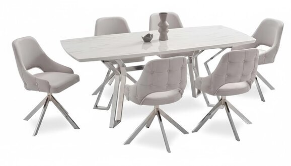 Moderner Esstisch 6x Stühle Designer Luxus Esszimmer Möbel Essgruppe Sofort