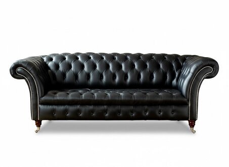 Chesterfield Sofa 3 SITZER Polster Designer Couchen Sofas 100% Leder Sofort