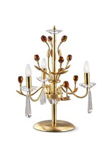 Goldene Kristall Tischlampe Luxus Leuchten Lampen Lichtkronenleuchter Sofort