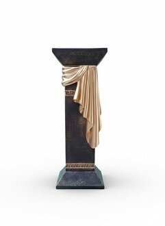 Römische Medusa-Säule aus Marmor dekorativer Skulpturenständer Sofort