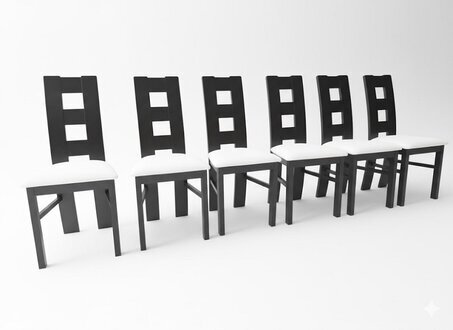 Essgruppe mit 6 Stühlen – Modernes Esszimmer-Set. Sofort