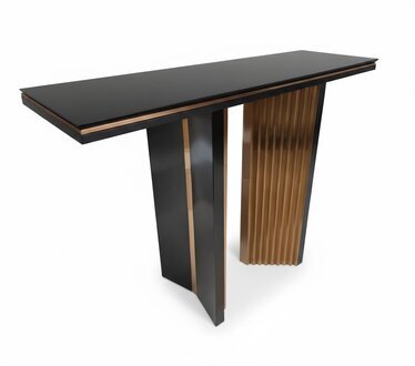 Designer Luxus Konsole Tisch Konsolen Tische Holz Metall Gold Klassischer Sofort