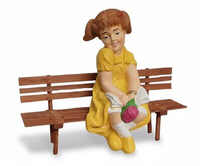 Garten Skulptur Mädchen Figure Gartengestaltung 80 cm Dekoration SOFORT