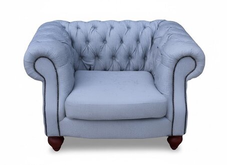 Chesterfield 1 Sitzer Stoff Wohnzimmercouch Sofa Couch Wohnzimmersofa Neu Sofort