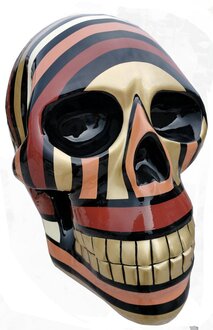 Abstrakte Schädel Figur Statue Skulptur 58cm Statue Skulpturen Toten Kopf