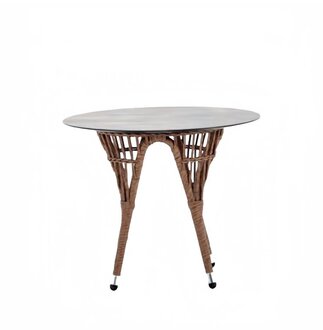 Couchtisch Rattan Braun Beistelltisch Designer Couchtisch Terrasse Luxus Möbel