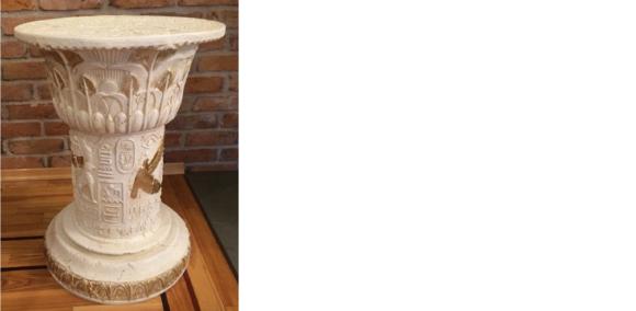 Design Ägyptische Kolumne Dekosäule Säulen Blumensäule Ständer Podest