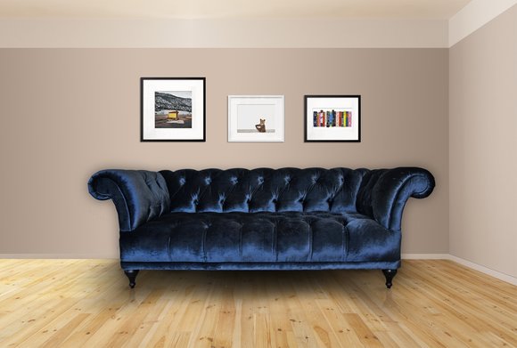 Chesterfield Sofa Polster Designer Couchen Sofas Garnitur Textil Stoff