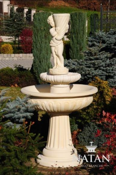 Zierbrunnen Springbrunnen Skulptur Brunnen Deko Garten Fontaine Teich