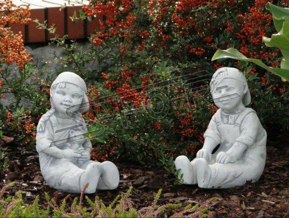 Mädchen 34cm Figur Statue Figuren Skulptur Statuen Garten Dekoration