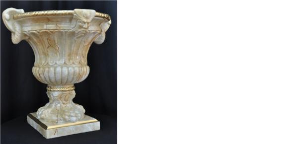 XXL Vase Tisch Dekoration Deko Vasen Antik Stil Skulptur Figur Kelch Rom