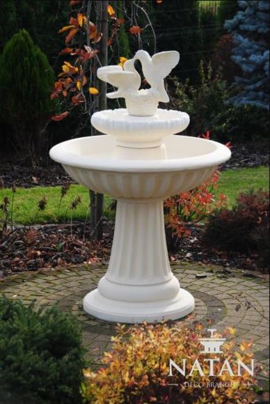 Zierbrunnen Springbrunnen 136cm Skulptur Brunnen Deko Garten Fontaine