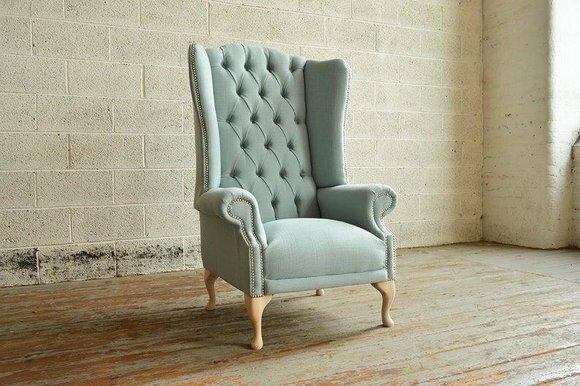 Chesterfield Design Sofa Sessel Couch Polster Luxus Textil Couchen