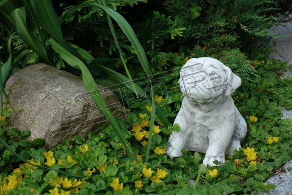 Garten Dekoration Hund Terrasse Stein Figuren Figur Deko Statue Skulptur