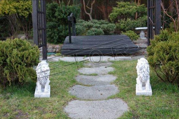 Löwe Gartenfigur Terrassen Garten Skulptur Figuren Skulpturen Statuen