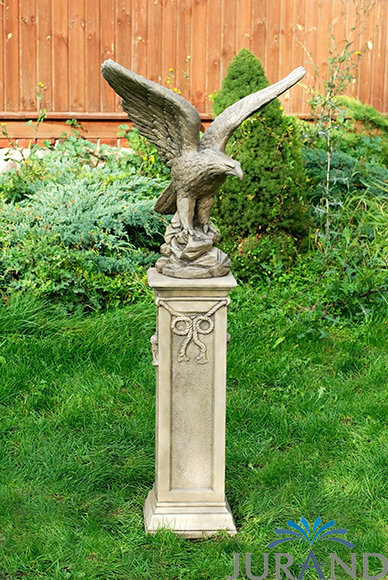 Sockel Säule Stein Statuen Garten Dekoration Podest Skulptur Steinsäule