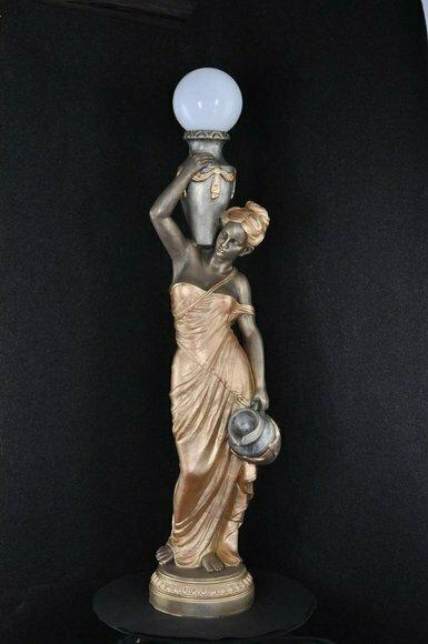 Stehleuchte Lampe Leuchte Statue Figur Skulpturen Skulptur Statuen Stanlampe