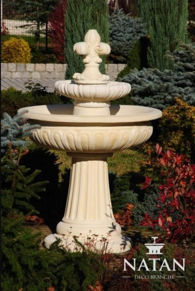 Springbrunnen Garten Teich Brunnen 138cm Steinbrunnen Gartenbrunnen