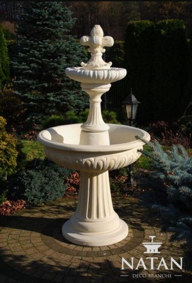 Springbrunnen Garten Teich Brunnen 173cm Steinbrunnen Gartenbrunnen