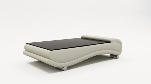 Couchtisch Tisch Polster Design Glastisch Beistell Leder Sofa Couch Tische