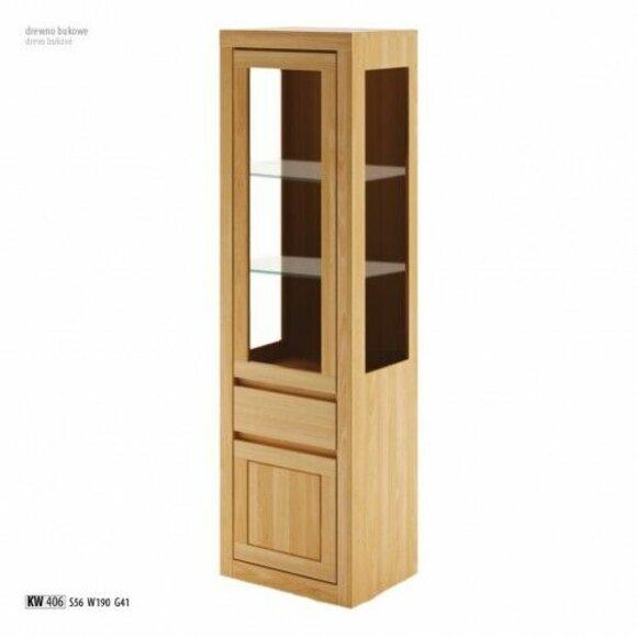 Glasvitrine Holzschrank Wohnzimmer Kleiderschrank handgefertigt Massivholz