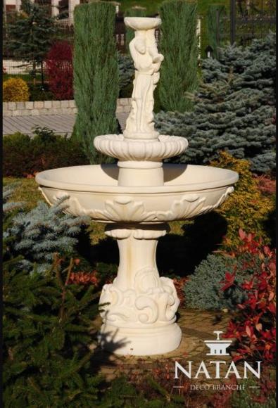 Springbrunnen Garten Teich Brunnen 165cm Steinbrunnen Gartenbrunnen