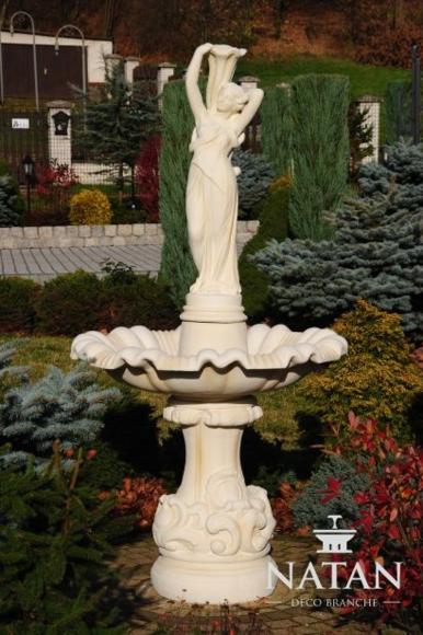 Springbrunnen Garten Teich Brunnen 192cm Steinbrunnen Gartenbrunnen