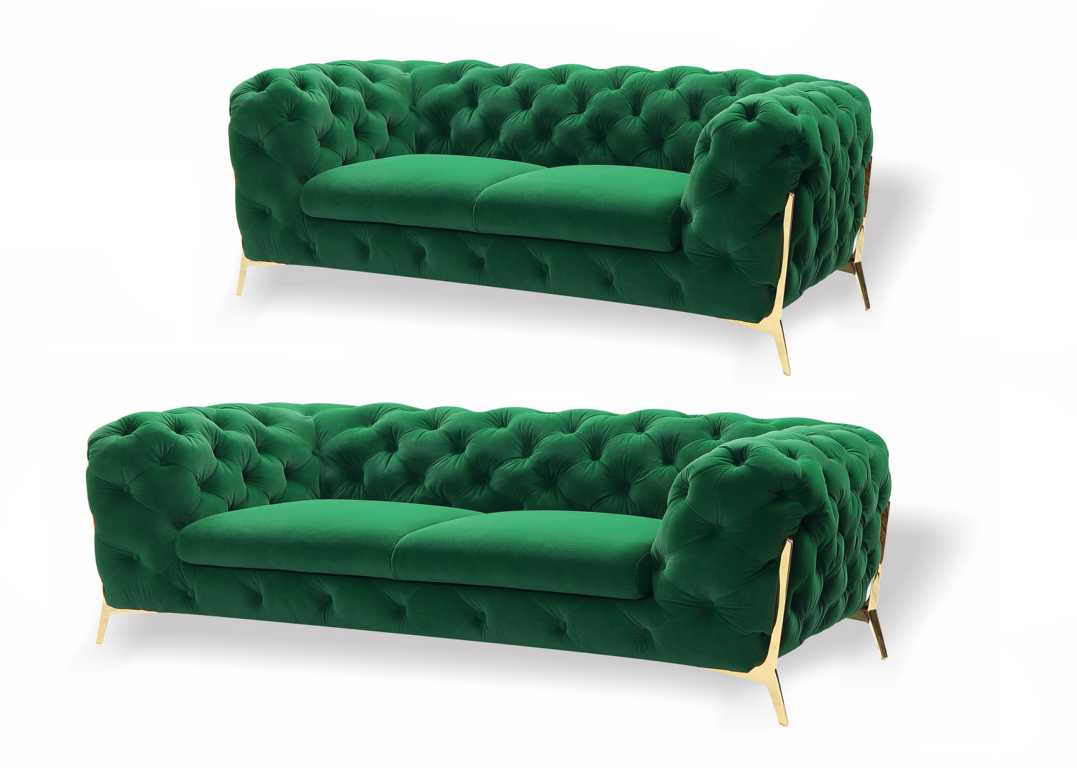 Sofagarnitur 3+2 Wohnlandschaft Sofa Couch Polster Garnitur Chesterfield Sofort