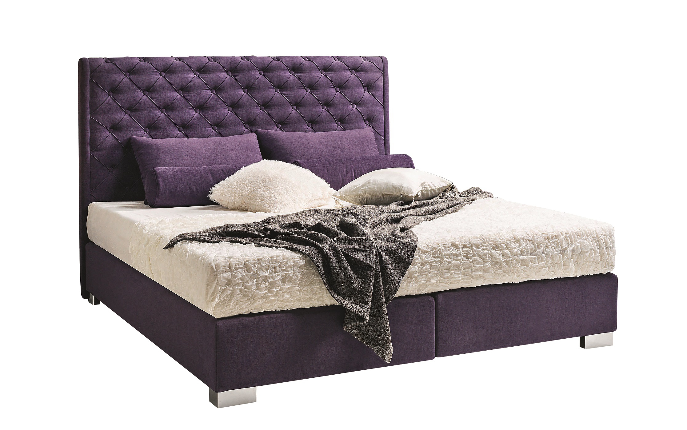 Design Polster Bett Betten Leder Doppel Hotel Ehe Schlafzimmer Boxspring Box Neu