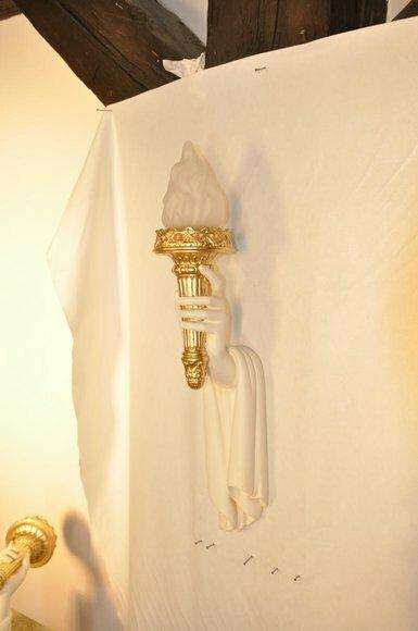 Klassische Fackel Wandleuchte Leuchten Wand Lampe Lampen Leuchten