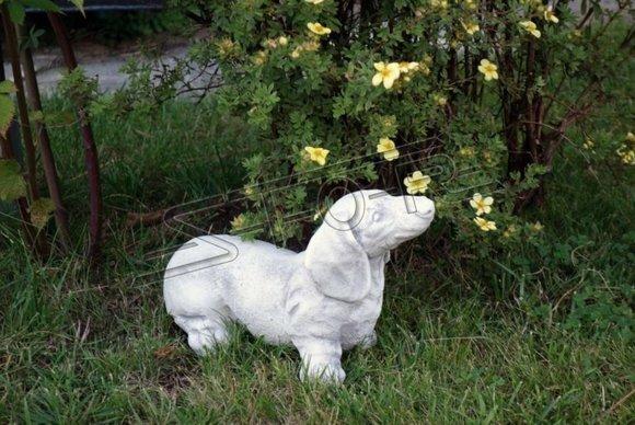 Garten Dekoration Dackel Terrasse Figuren Figur Deko Statue Skulptur