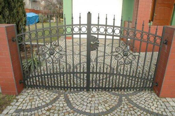 Garten Pforte Haus Tor Eingangs Tür Schmiedeeisen Maßanfertigung Eisen Tore M039