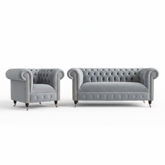 3+2+1 Sofagarnitur Chesterfield Polster Sofa Sofas Couchen Couch