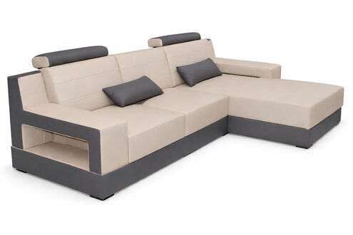 Sofa L-Form Ledersofa Couch Wohnlandschaft Design Couchen Sofas Sofort