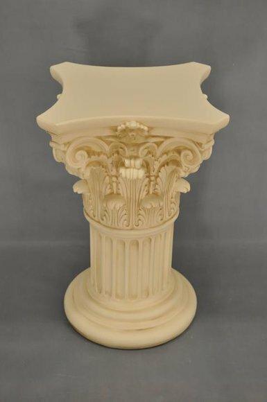 Medusa Säule Römische Säulen Marmor Skulptur Figur Deko Dekoration