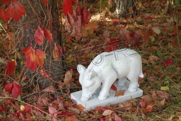 Garten Dekoration Wildschwein Terrasse Stein Figuren Figur Deko Statue