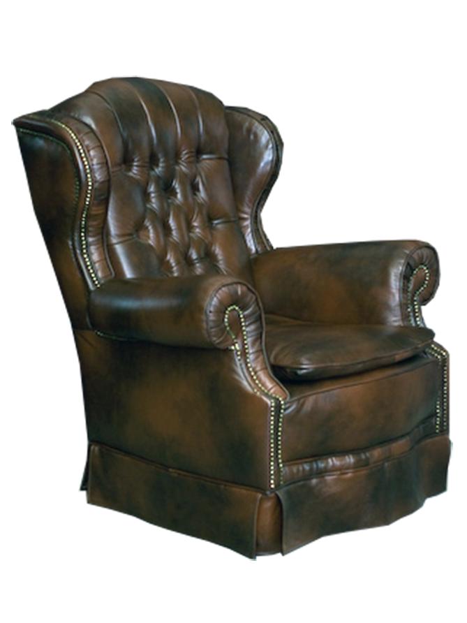 Chesterfield Sessel Ohrensessel Fernsehsessel Couch Relax Leder Sofa