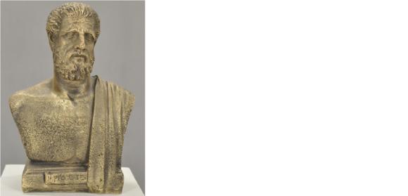 Design Hippokrates Büste Figur Statue Skulptur Skulpturen Figuren Deco
