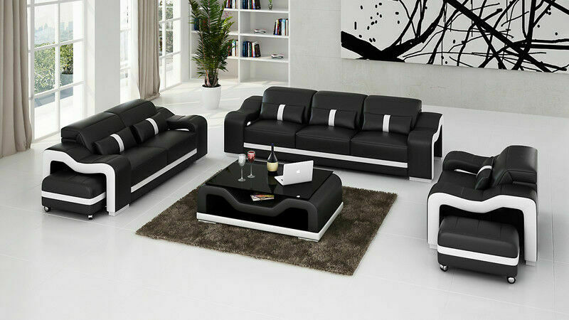 Sofa Couch Polster 3 Sitzer Leder Sofas Couchen Sitz Garnituren Neu Club Sofort