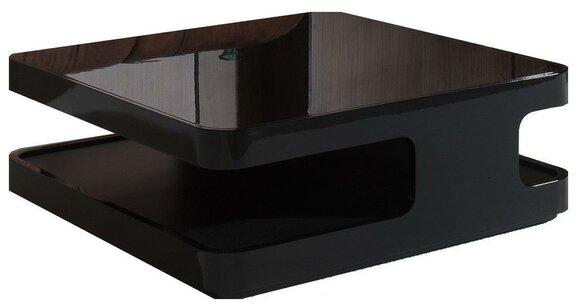 Kaffeetisch Design Couchtisch Holz Glas Tisch Wohnzimmer Couchtische Italien Neu